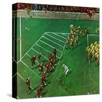 "Third Down, Goal to Go," October 15, 1949-Thornton Utz-Stretched Canvas