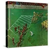 "Third Down, Goal to Go," October 15, 1949-Thornton Utz-Stretched Canvas