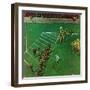 "Third Down, Goal to Go," October 15, 1949-Thornton Utz-Framed Premium Giclee Print