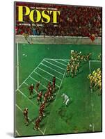 "Third Down, Goal to Go," Saturday Evening Post Cover, October 15, 1949-Thornton Utz-Mounted Giclee Print