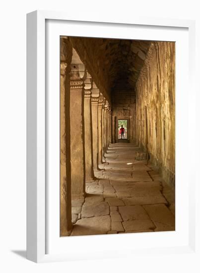 Third Enclosure Gallery, Angkor World Heritage Site-David Wall-Framed Photographic Print