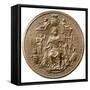 Third Great Seal of Queen Anne, Obverse, 1702-1714-null-Framed Stretched Canvas