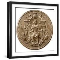 Third Great Seal of Queen Anne, Obverse, 1702-1714-null-Framed Photographic Print