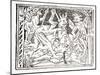 Third: Lazarus Describes What He's Seen in Hell - a Very Dark Cave-null-Mounted Giclee Print