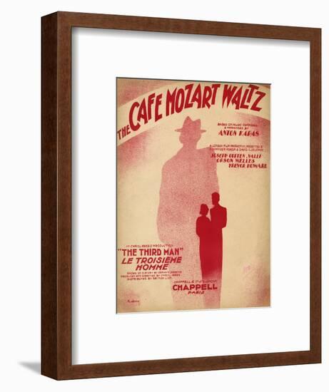 Third Man Music Sheet-null-Framed Art Print