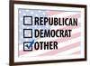 Third Party American Political-null-Framed Art Print