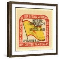 Third Party Conference of the National Democratic Party of Germany, Leipzig, East Germany, 1951-null-Framed Giclee Print