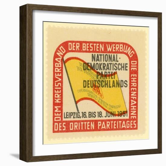 Third Party Conference of the National Democratic Party of Germany, Leipzig, East Germany, 1951-null-Framed Giclee Print