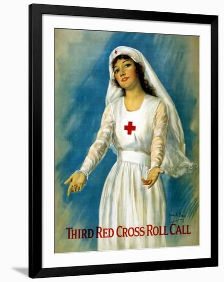 Third Red Cross Roll Call, 1918-William Haskell Coffin-Framed Giclee Print