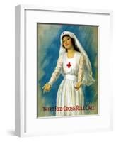 Third Red Cross Roll Call, 1918-William Haskell Coffin-Framed Giclee Print