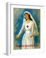 Third Red Cross Roll Call, 1918-William Haskell Coffin-Framed Giclee Print
