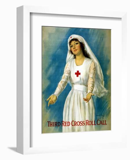 Third Red Cross Roll Call, 1918-William Haskell Coffin-Framed Giclee Print