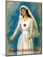 Third Red Cross Roll Call, 1918-William Haskell Coffin-Mounted Giclee Print
