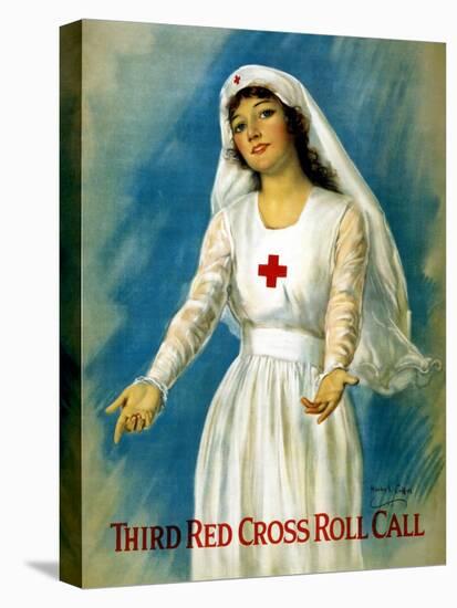 Third Red Cross Roll Call, 1918-William Haskell Coffin-Stretched Canvas