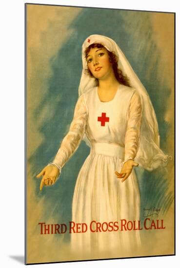 Third Red Cross Roll Call-William Haskell Coffin-Mounted Art Print