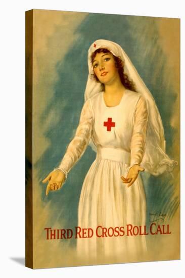 Third Red Cross Roll Call-William Haskell Coffin-Stretched Canvas