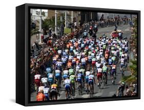 Third Stage of Tour de France, Leaving Old-Port Marseille, July 7, 2009-null-Framed Stretched Canvas