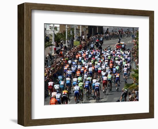 Third Stage of Tour de France, Leaving Old-Port Marseille, July 7, 2009-null-Framed Photographic Print