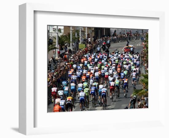 Third Stage of Tour de France, Leaving Old-Port Marseille, July 7, 2009-null-Framed Photographic Print