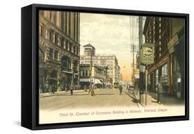 Third Street, Portland, Oregon-null-Framed Stretched Canvas