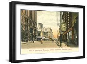 Third Street, Portland, Oregon-null-Framed Art Print