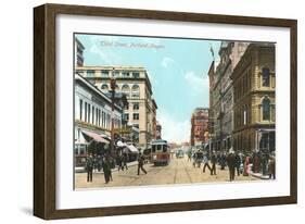 Third Street, Portland, Oregon-null-Framed Art Print