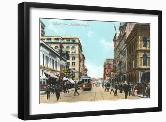 Third Street, Portland, Oregon-null-Framed Art Print