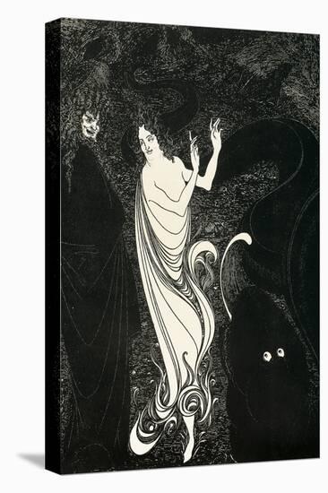 Third Tableau Illustration for Das Rheingold, Published in the Savoy, 1896-Aubrey Beardsley-Stretched Canvas