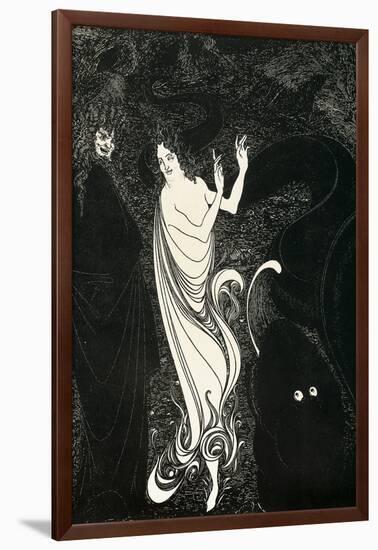 Third Tableau Illustration for Das Rheingold, Published in the Savoy, 1896-Aubrey Beardsley-Framed Giclee Print