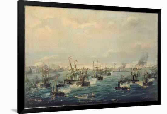 Third War of Independence - Naval Battle of Lissa, July 20, 1866-null-Framed Giclee Print
