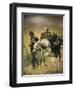 Third War of Independence, the Wounded at Bezzecca, 21 July 1866,-Sebastiano de Albertis-Framed Giclee Print