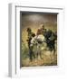 Third War of Independence, the Wounded at Bezzecca, 21 July 1866,-Sebastiano de Albertis-Framed Giclee Print