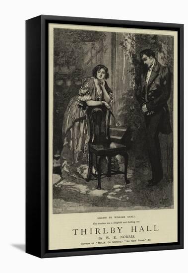 Thirlby Hall-William Small-Framed Stretched Canvas