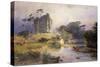 Thirlwall Castle, Northumberland-Henry George Hine-Stretched Canvas