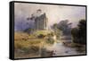 Thirlwall Castle, Northumberland-Henry George Hine-Framed Stretched Canvas