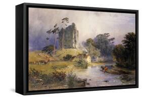 Thirlwall Castle, Northumberland-Henry George Hine-Framed Stretched Canvas