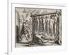 Thirteen hanged and burned victims-Theodore de Bry-Framed Giclee Print