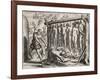 Thirteen hanged and burned victims-Theodore de Bry-Framed Giclee Print