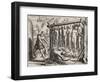 Thirteen hanged and burned victims-Theodore de Bry-Framed Giclee Print