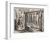 Thirteen hanged and burned victims-Theodore de Bry-Framed Giclee Print