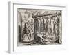 Thirteen hanged and burned victims-Theodore de Bry-Framed Giclee Print