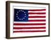 Thirteen-Star Flag of the New United States at Hanging at the Monmouth, New Jersey-null-Framed Photographic Print