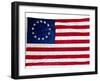 Thirteen-Star Flag of the New United States at Hanging at the Monmouth, New Jersey-null-Framed Photographic Print