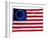 Thirteen-Star Flag of the New United States at Hanging at the Monmouth, New Jersey-null-Framed Photographic Print