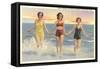 Thirties Bathing Beauties, Galveston-null-Framed Stretched Canvas