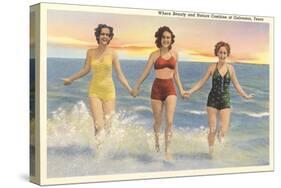 Thirties Bathing Beauties, Galveston-null-Stretched Canvas