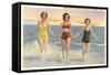 Thirties Bathing Beauties, Galveston-null-Framed Stretched Canvas