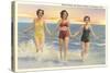 Thirties Bathing Beauties, Galveston-null-Stretched Canvas