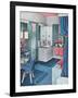 Thirties Bathroom-null-Framed Art Print