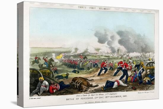 Thirty First Regiment, Battle of Ferozeshah, 2nd Day, 22nd December 1845-Madeley-Stretched Canvas